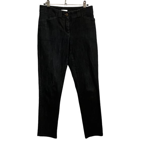 Gunex Made in Italy Dark Wash Boot Cut Jeans with stretch, US 4 - Picture 1 of 5